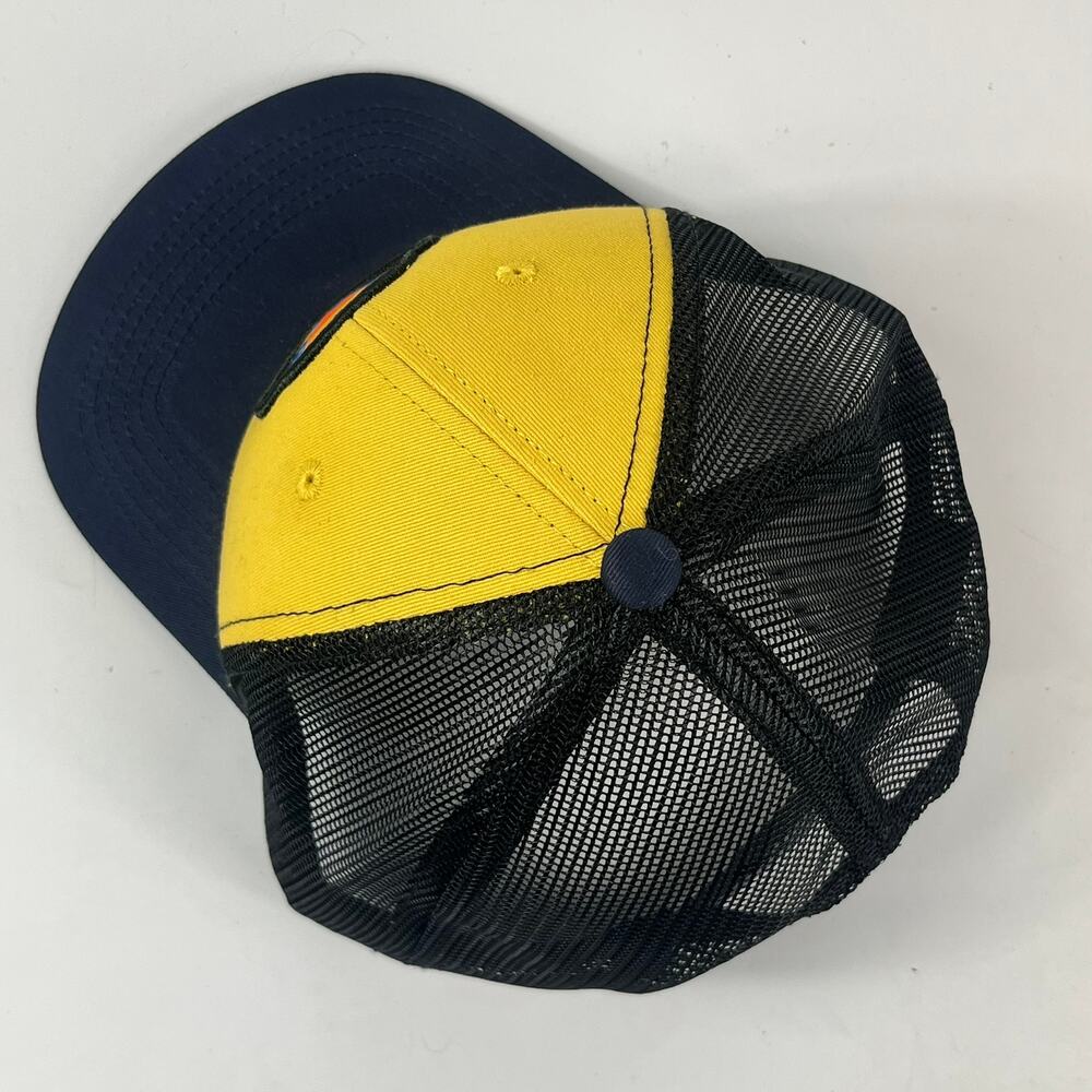 Scheels Mens Yellow Trucker Cap Baseball Hat Great Falls Montana Mesh Snapback - Picture 5 of 9